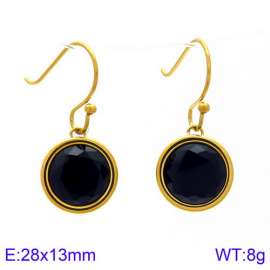 Stainless Steel Stone&Crystal Earring
