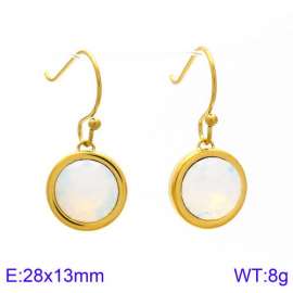 Stainless Steel Stone&Crystal Earring