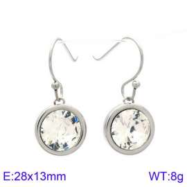 Stainless Steel Stone&Crystal Earring