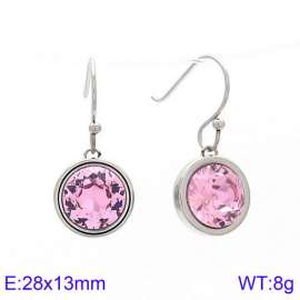 Stainless Steel Stone&Crystal Earring
