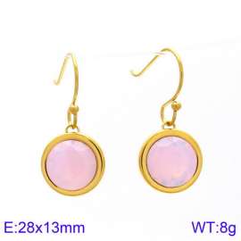 Stainless Steel Stone&Crystal Earring