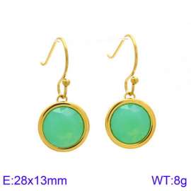 Stainless Steel Stone&Crystal Earring