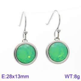 Stainless Steel Stone&Crystal Earring