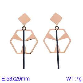 SS Rose Gold-Plating Earring