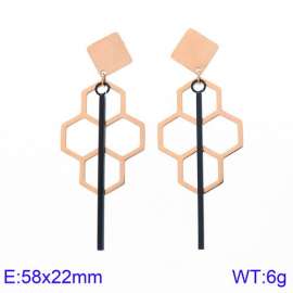 SS Rose Gold-Plating Earring