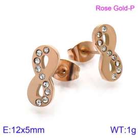 Stainless Steel Stone&Crystal Earring