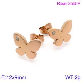 Stainless Steel Stone&Crystal Earring