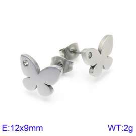 Stainless Steel Stone&Crystal Earring