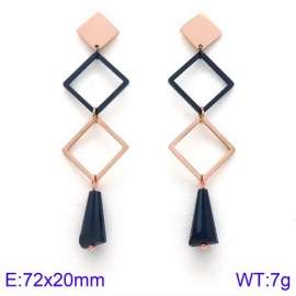 Stainless Steel Stone&Crystal Earring