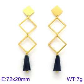 Stainless Steel Stone&Crystal Earring