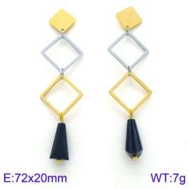 Stainless Steel Stone&Crystal Earring