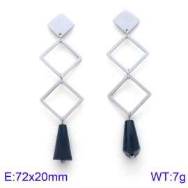 Stainless Steel Stone&Crystal Earring