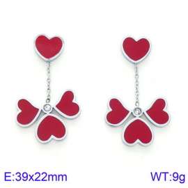 Stainless Steel Stone&Crystal Earring