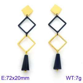 Stainless Steel Stone&Crystal Earring