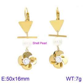 Stainless Steel Stone&Crystal Earring