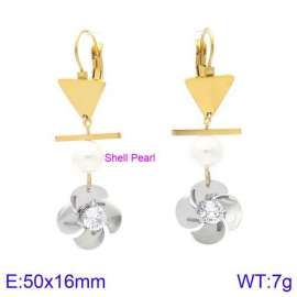 Stainless Steel Stone&Crystal Earring