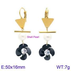 Stainless Steel Stone&Crystal Earring