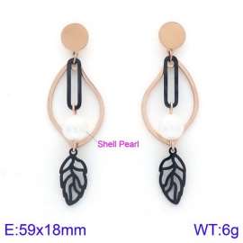 SS Rose Gold-Plating Earring