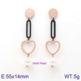 SS Rose Gold-Plating Earring