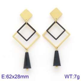 Stainless Steel Stone&Crystal Earring