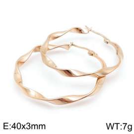SS Rose Gold-Plating Earring