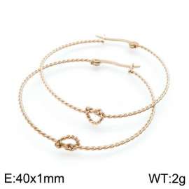 SS Rose Gold-Plating Earring