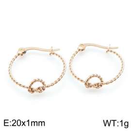 SS Rose Gold-Plating Earring