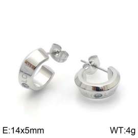 Stainless Steel Stone&Crystal Earring