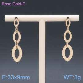 SS Rose Gold-Plating Earring
