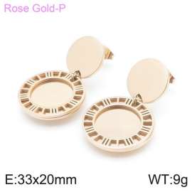 SS Rose Gold-Plating Earring