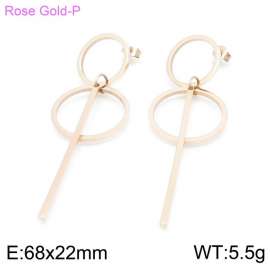 SS Rose Gold-Plating Earring