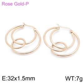 SS Rose Gold-Plating Earring