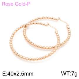 SS Rose Gold-Plating Earring